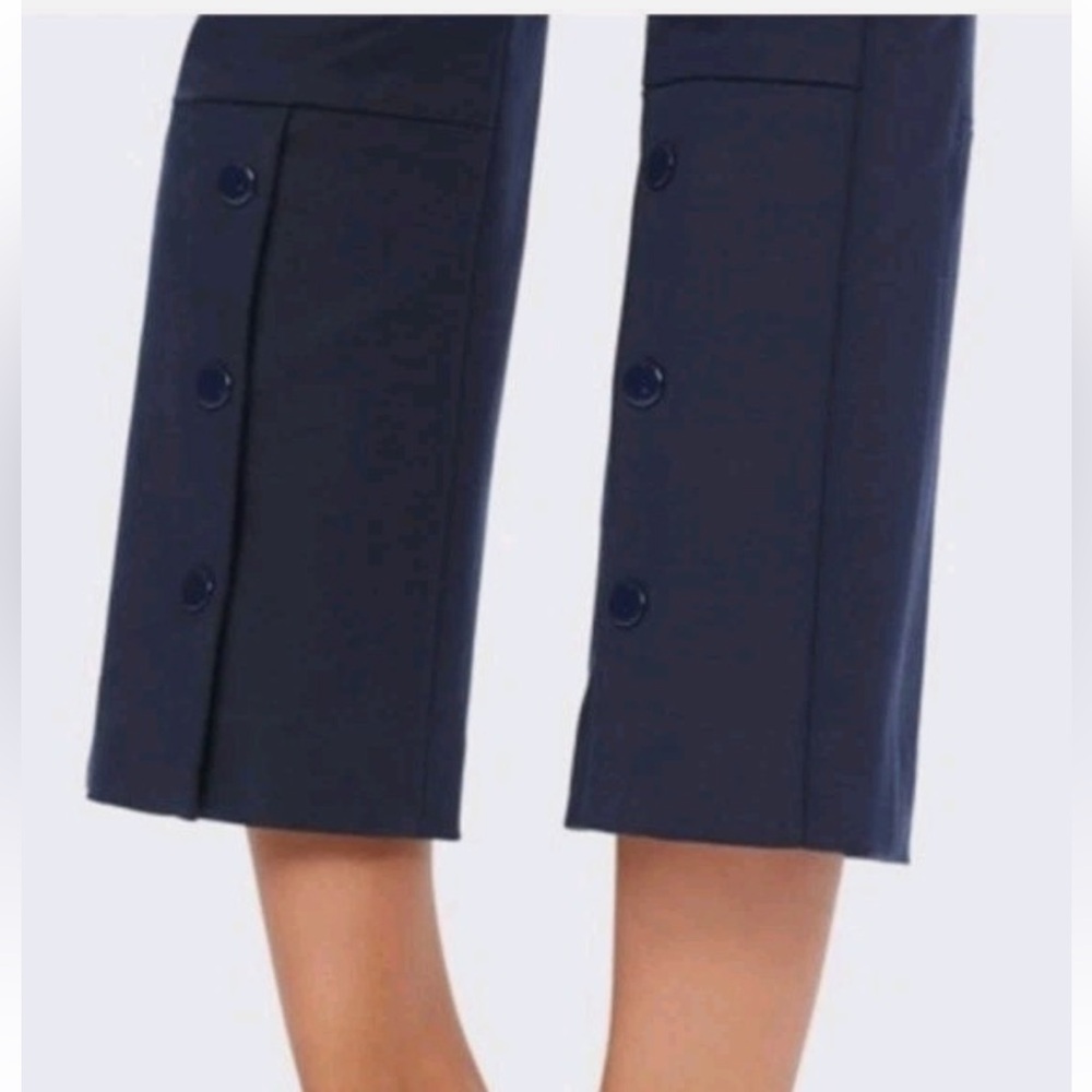 Tory Burch Dark Navy Cropped Ankle Pants - business chic - Picture 2 of 13